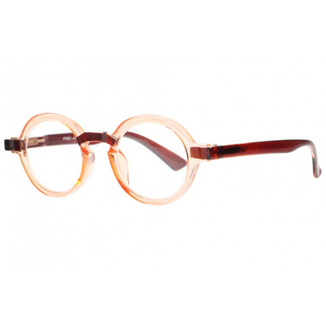 Lunettes Loupe Rondes Oranges Transparentes Fantaisies Gony Lunettes Loupes New Time