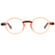 Lunettes Loupe Rondes Oranges Transparentes Fantaisies Gony Lunettes Loupes New Time