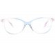 Fines Lunettes Loupe Bleu Transparent Papillon Femme Chics Selly Lunettes Loupes New Time