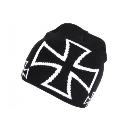 Bonnet croix de Malte Noir et Blanc Look Motard Biker ANCIENNES COLLECTIONS divers