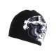 Bonnet Motard Tete de Mort Noir et Blanc Laine Biker Fashion ANCIENNES COLLECTIONS divers