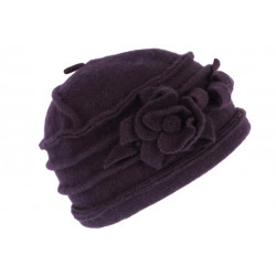 Chapeau Laine Violette Beret Femme Tendance Bonnet Toque Hiver Vella CHAPEAUX Léon montane