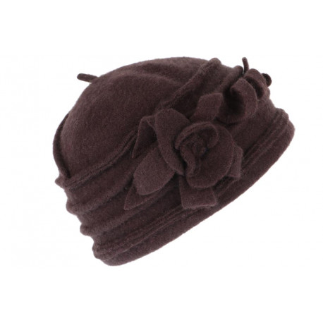 Chapeau Femme Laine Marron Beret Tendance Bonnet Toque Hiver Vella CHAPEAUX Léon montane