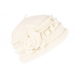 Chapeau Femme Laine Blanche Beret Tendance Bonnet Toque Hiver Vella CHAPEAUX Léon montane