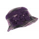 Beret Chapeau Femme Violet et Gris Vintage Bonnet Feutre Hiver Lyara CHAPEAUX Léon montane