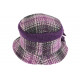 Beret Chapeau Femme Violet et Gris Vintage Bonnet Feutre Hiver Lyara CHAPEAUX Léon montane