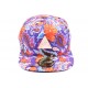 Casquette Snapback JBB couture Violet et imprimé orange ANCIENNES COLLECTIONS divers