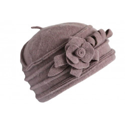 Chapeau Femme Laine Rose Taupe Beret Tendance Bonnet Hiver Vella CHAPEAUX Léon montane