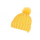 Bonnet Pompon Jaune Tendance Laine et Fourrure Doublure Polaire Nock BONNETS Léon montane