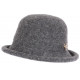 Chapeau Laine Femme Gris Hiver Classe et Chaud Design Beret Cloche Apis CHAPEAUX Léon montane