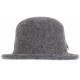 Chapeau Laine Femme Gris Hiver Classe et Chaud Design Beret Cloche Apis CHAPEAUX Léon montane