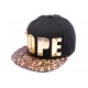 Casquette Snapback JBB Couture Noire DOPE or, visière léopard ANCIENNES COLLECTIONS divers