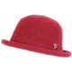 Chapeau Laine Femme Rouge Hiver Classe Chaud Design Beret Cloche Apis CHAPEAUX Léon montane