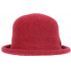 Chapeau Laine Femme Rouge Hiver Classe Chaud Design Beret Cloche Apis CHAPEAUX Léon montane