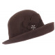 Chapeau Feutre Femme Marron Chocolat Tendance et Classe en laine Quyns CHAPEAUX Léon montane