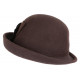 Chapeau Feutre Femme Marron Chocolat Tendance et Classe en laine Quyns CHAPEAUX Léon montane