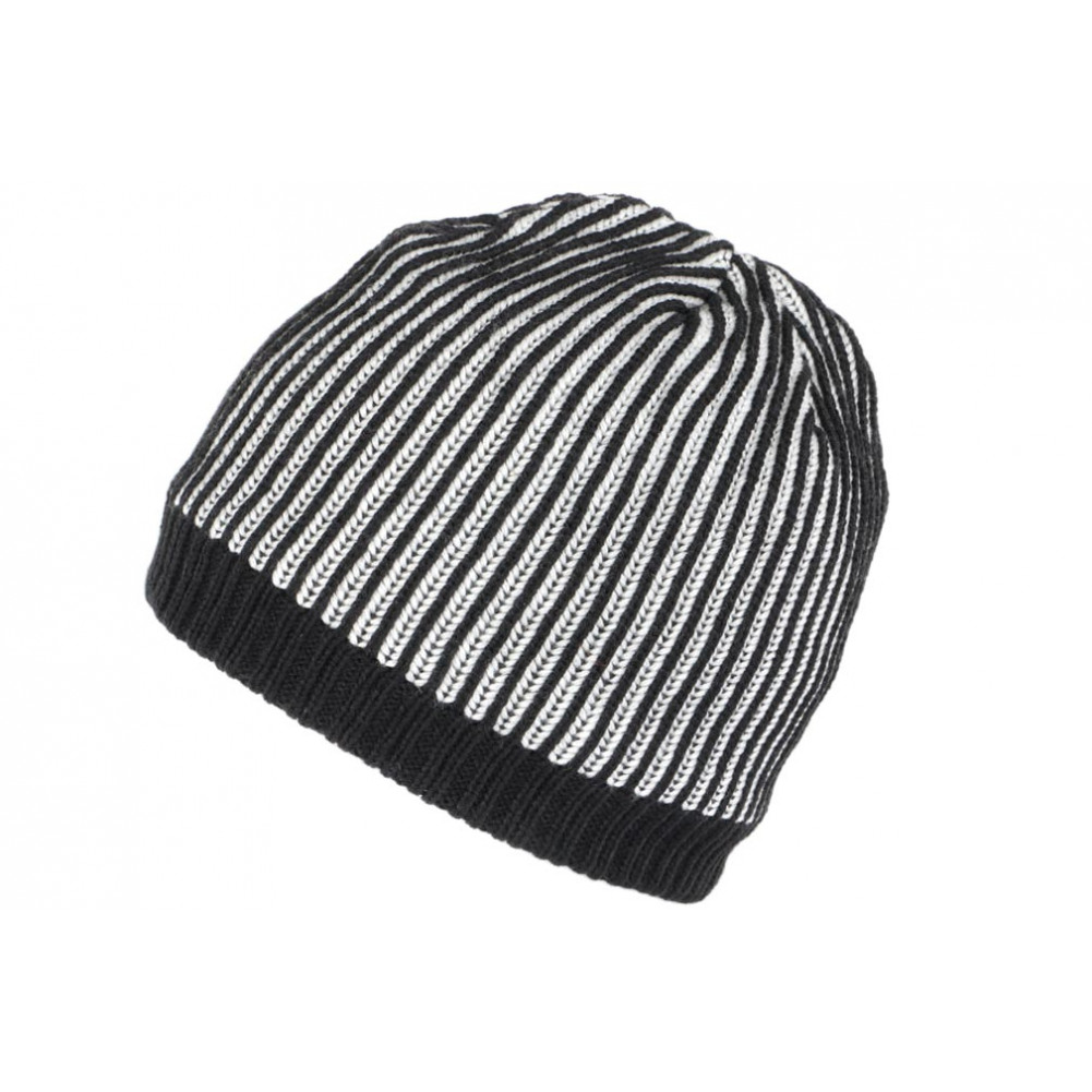 Bonnet doublure polaire noir homme - DistriCenter