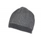 Bonnet Gris et Noir Original en Laine Homme et Femme Doublure Polaire Lorny BONNETS Nyls Création