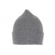 Bonnet Gris Clair Tendance et Confort en Laine avec Revers Eric BONNETS Nyls Création