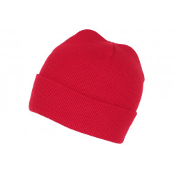 Bonnet Rouge en Laine Tendance et Confort avec Revers Eric BONNETS Nyls Création