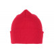 Bonnet Rouge en Laine Tendance et Confort avec Revers Eric BONNETS Nyls Création