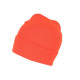 Bonnet Orange Fluo en Laine Fashion et Chaud avec Revers Eric BONNETS Nyls Création