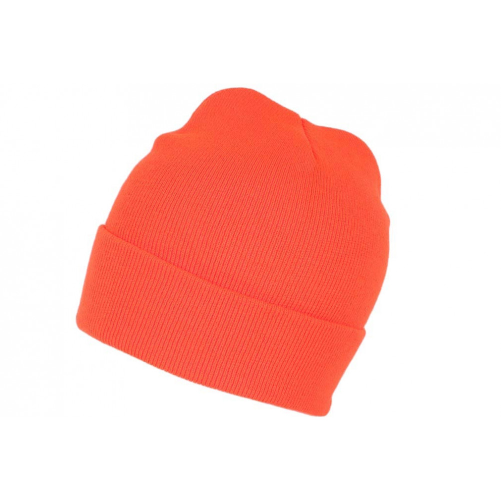 Bonnet à pompon tricoté Homme HEADSTART - Orange