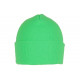 Bonnet Vert Fluo en Laine Fashion et Chaud avec Revers Eric BONNETS Nyls Création