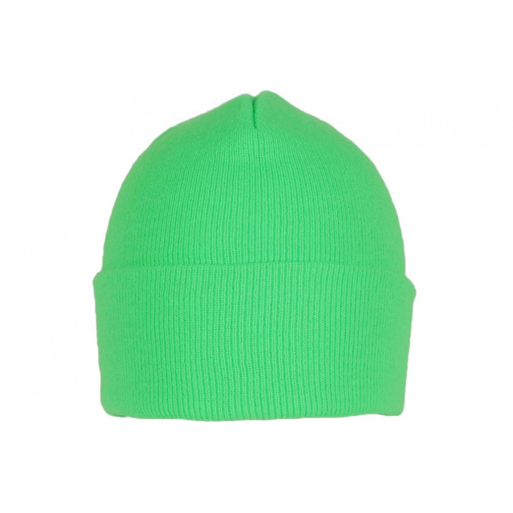 Bonnets Homme  Bonnet En Laine Avec Revers À Rayures Vert / Bleu