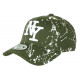 Casquette NY Verte et Blanche look Tags Streetwear Baseball Paynter CASQUETTES Hip Hop Honour