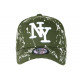 Casquette NY Verte et Blanche look Tags Streetwear Baseball Paynter CASQUETTES Hip Hop Honour