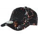 Casquette NY Orange Blanche et Noire style Tags Streetwear Baseball Paynter CASQUETTES Hip Hop Honour