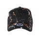 Casquette NY Orange Blanche et Noire style Tags Streetwear Baseball Paynter CASQUETTES Hip Hop Honour