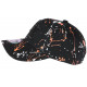 Casquette NY Orange Blanche et Noire style Tags Streetwear Baseball Paynter CASQUETTES Hip Hop Honour