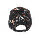 Casquette NY Orange Blanche et Noire style Tags Streetwear Baseball Paynter CASQUETTES Hip Hop Honour