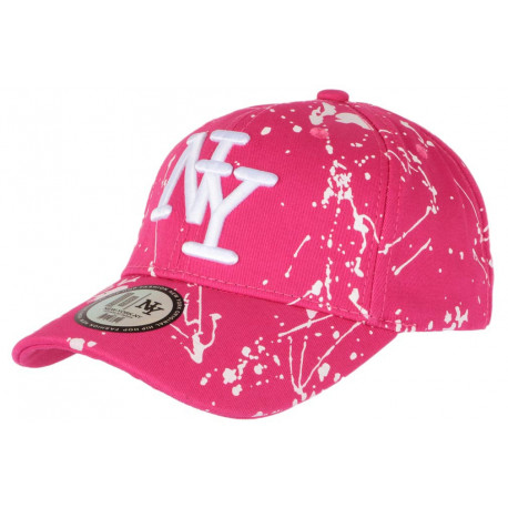 Casquette NY Rose et Blanche style Original Tags Streetwear Baseball Paynter CASQUETTES Hip Hop Honour