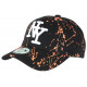 Casquette NY Orange et Noire Design Original Tags Baseball Paynter ANCIENNES COLLECTIONS divers