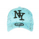 Casquette NY Bleue et Noire Design Original Tags Streetwear Baseball Paynter CASQUETTES Hip Hop Honour