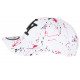 Casquette NY Blanche et Rouge Design Original Fashion Tags Baseball Paynter CASQUETTES Hip Hop Honour