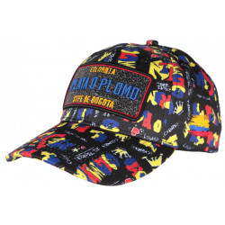 Casquette Plata o Plomo Noire et Bleue Colombia Baseball Fashion CASQUETTES SKR