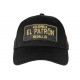 Casquette El Patron Colombia Noire et Doree Strass Medellin Baseball CASQUETTES SKR