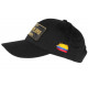 Casquette Plata o Plomo Colombia Noire et Doree Strass Bogota Baseball CASQUETTES SKR