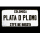 Casquette Plata o Plomo Noir Patch Reflechissant Colombia Bogota Baseball CASQUETTES SKR