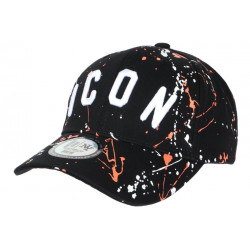 Casquette ICON Orange et Noire Taguee Streetwear Baseball CASQUETTES Hip Hop Honour