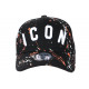 Casquette ICON Orange et Noire Taguee Streetwear Baseball CASQUETTES Hip Hop Honour