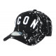 Casquette ICON Noire et Blanche Taguee Streetwear Baseball CASQUETTES Hip Hop Honour