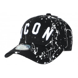 Casquette ICON Noire et Blanche Taguee Streetwear Baseball CASQUETTES Hip Hop Honour