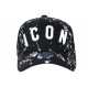 Casquette ICON Noire et Blanche Taguee Streetwear Baseball CASQUETTES Hip Hop Honour