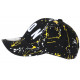 Casquette ICON Jaune et Noire Taguee Streetwear Baseball CASQUETTES Hip Hop Honour