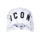 Casquette ICON Blanche et Noire Taguee Streetwear Baseball CASQUETTES Hip Hop Honour